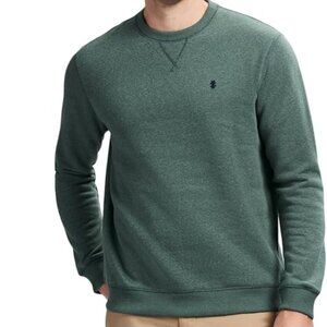 IZOD Pullover Sweatshirt Dark Forest Green Men's Size Medium M Crewneck